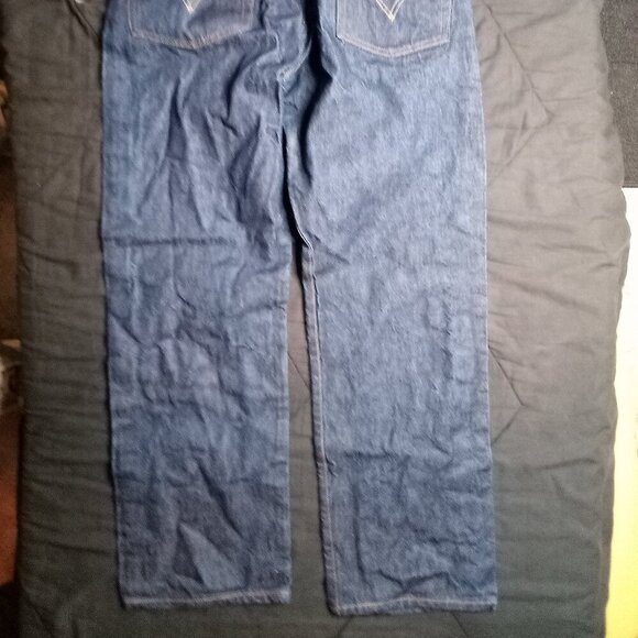 Vintage Levi's 501 Button Fly Denim Blue Jeans 36x33 - Picture 6 of 8